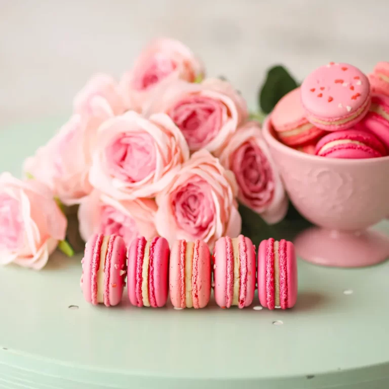 Rețeta de macarons cu trandafiri