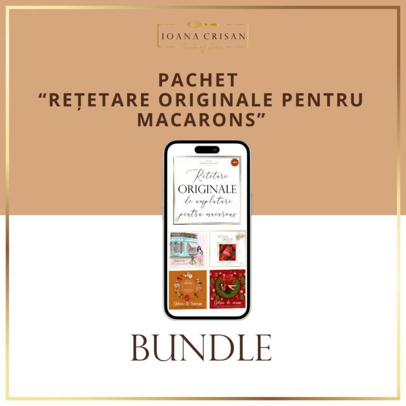 Pachet rețete de umpluturi pentru Macarons